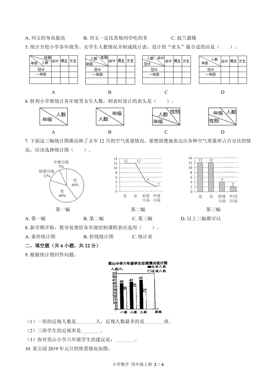 苏教版小学数学四年级上册第四单元测试试卷-含答案01.pdf_第2页