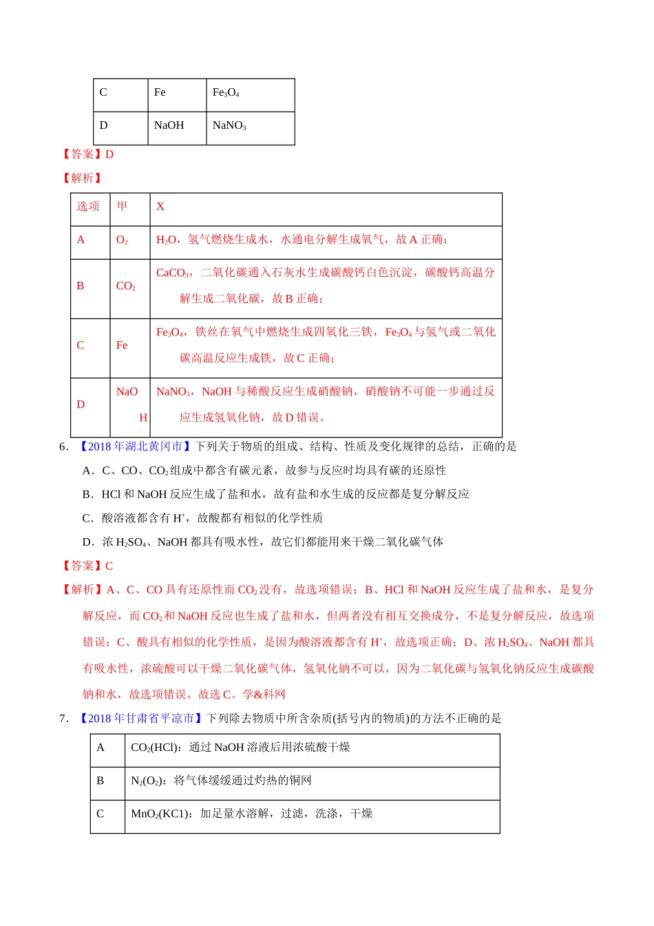 专题10.1 常见的酸和碱（第01期）-2018年中考化学试题分项版解析汇编（解析版）.doc_第3页