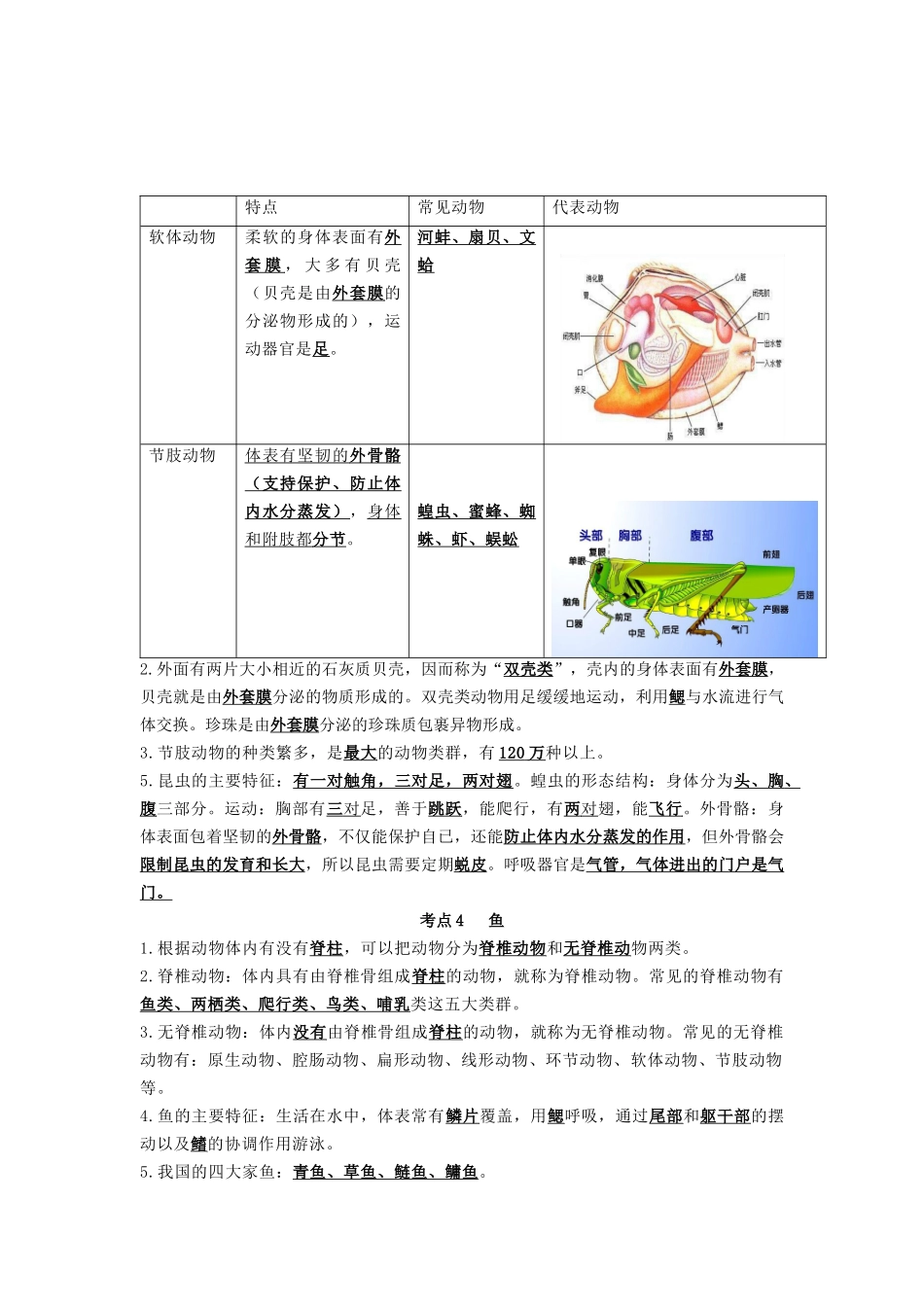 专题12 动物的主要类群（知识）-备战2023年中考生物一轮复习考点（全国通用）.docx_第3页