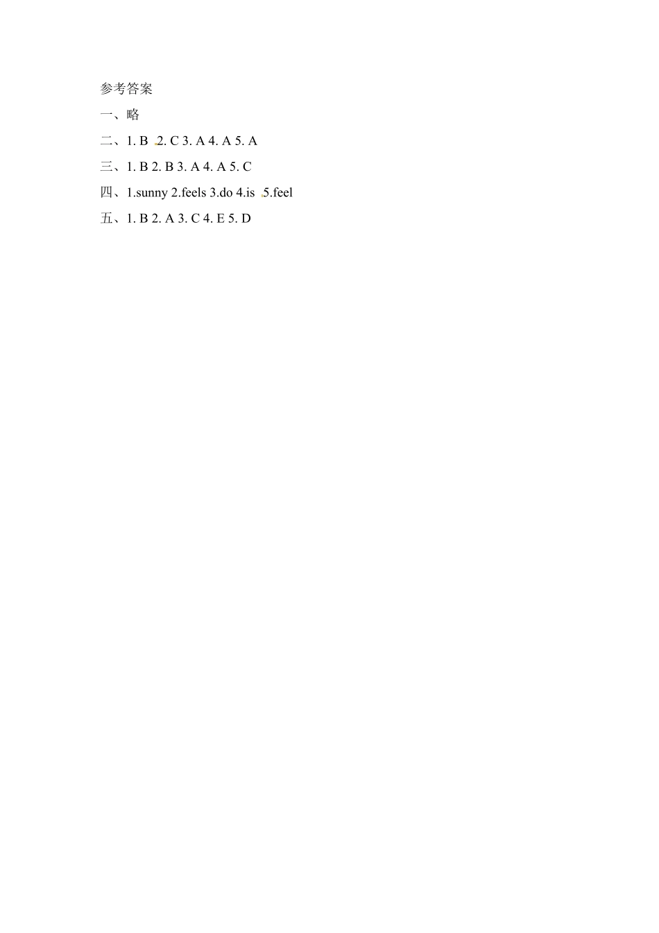 人教PEP版英语六年级上册一课一练-Unit6Howdoyoufeel课时6含答案.pdf_第3页