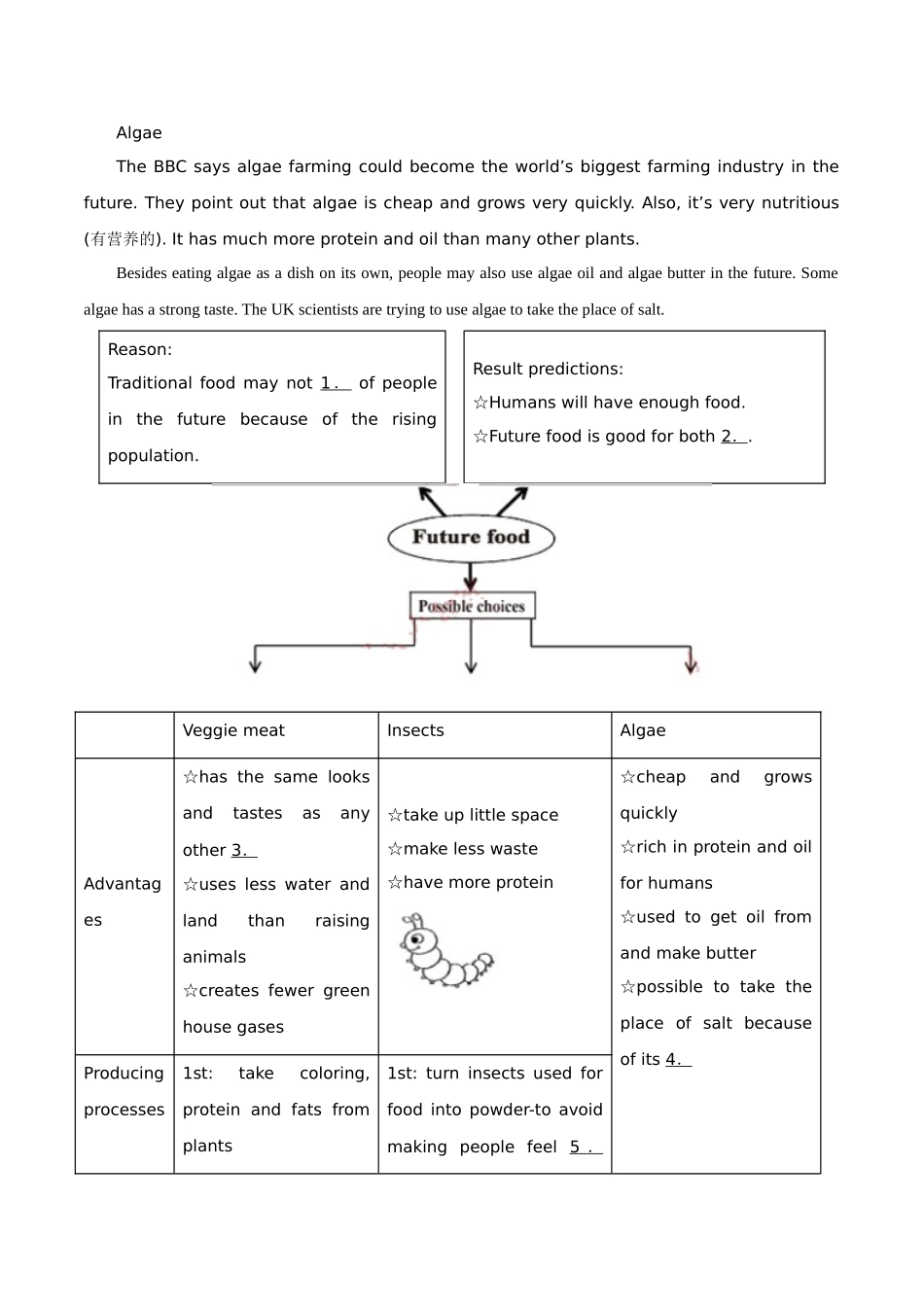专题17.3 任务型阅读（完成句子或表格）（第02期）（原卷版）-2019年中考真题英语试题分项汇编.doc_第2页