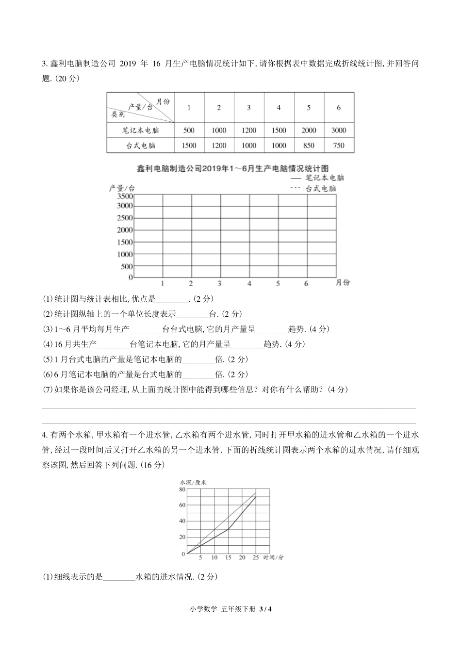 苏教版小学数学五年级下册第二单元测试试卷-含答案02.pdf_第3页