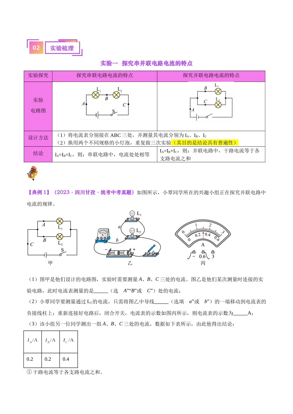 专题35  电磁学实验专题（一）（原卷版）-【一轮复习】2024中考物理专题复习考点全面详解.docx_第2页