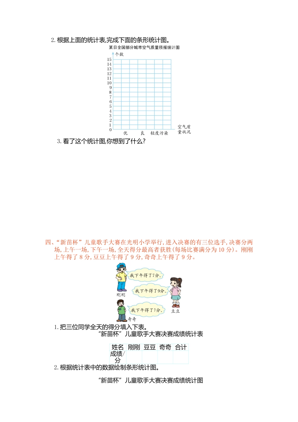 人教版数学四年级上册第七单元测试卷测试试卷含答案.pdf_第3页