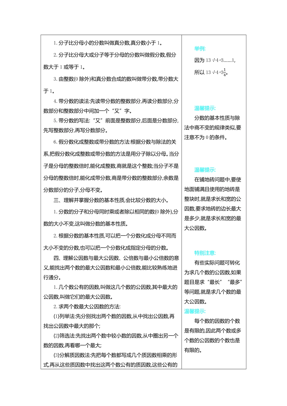 人教版数学五年级下册4分数的意义和性质测试试卷含答案.pdf_第2页