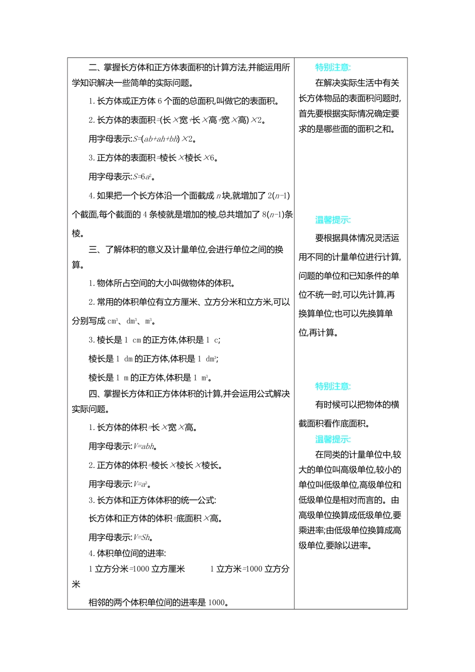 人教版数学五年级下册3长方体和正方体测试试卷含答案.pdf_第2页