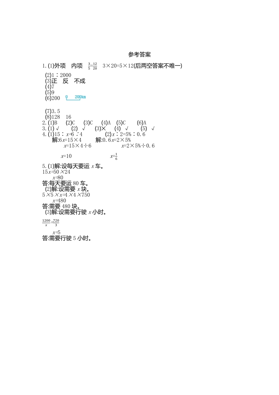 人教版数学六年级下册第四单元检测卷（2测试试卷含答案.pdf_第3页