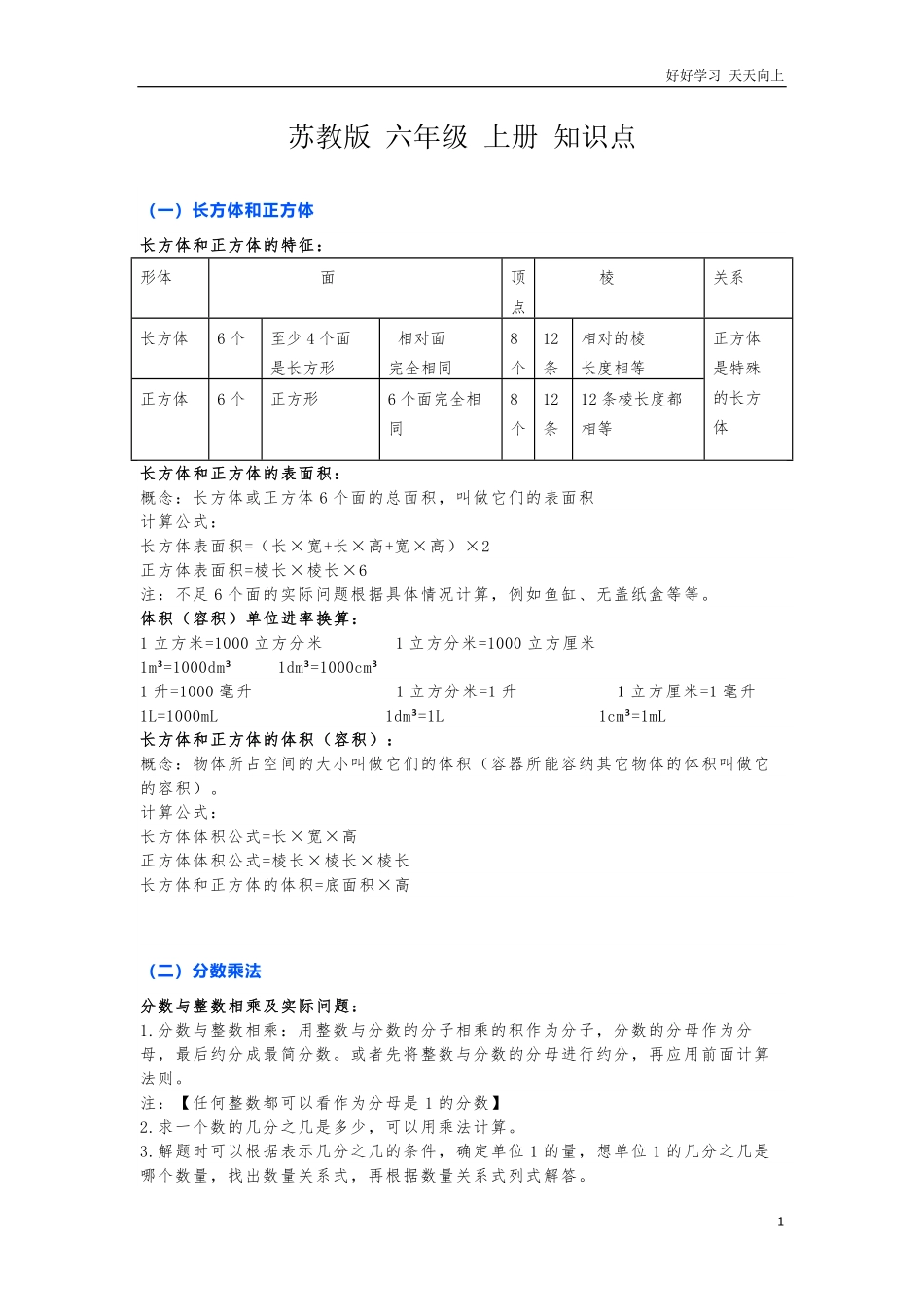 苏教版数学六年级上册知识点.pdf_第1页