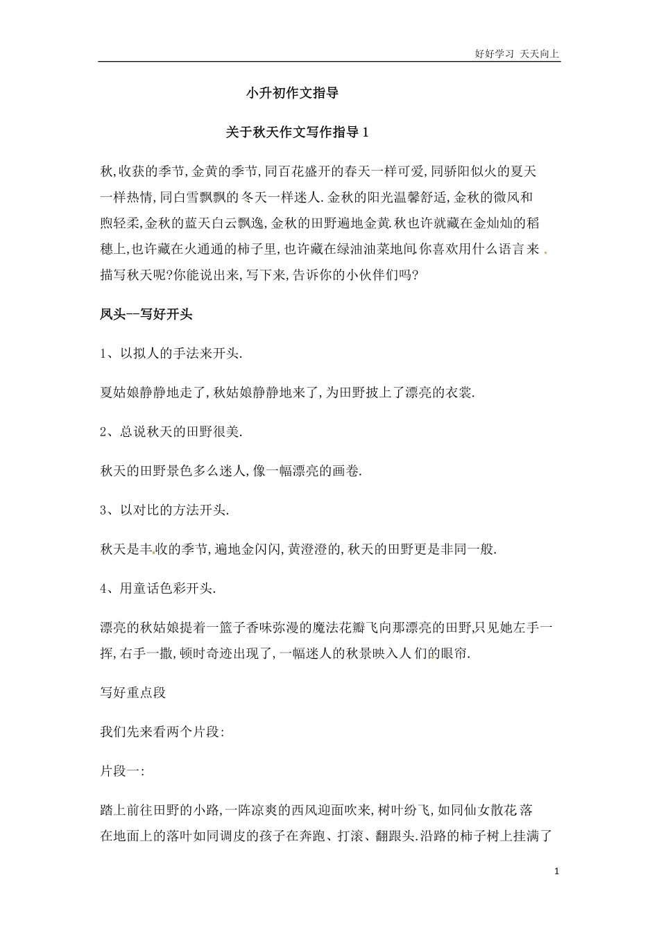 小升初语文素材-作文指导通用版.pdf_第1页
