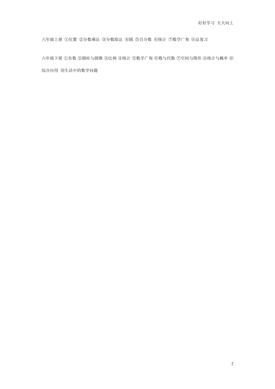 小升初小学1~6年级数学知识表，天天背还会怕数学考不好？.pdf_第2页