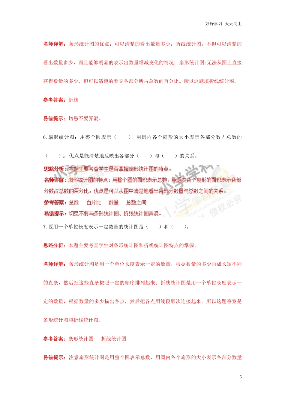 小升初数学高频考点过关演练9-统计解析版.pdf_第3页