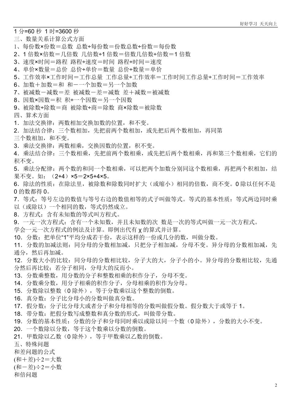 小升初：小学数学6年所有知识点背诵汇总.pdf_第2页