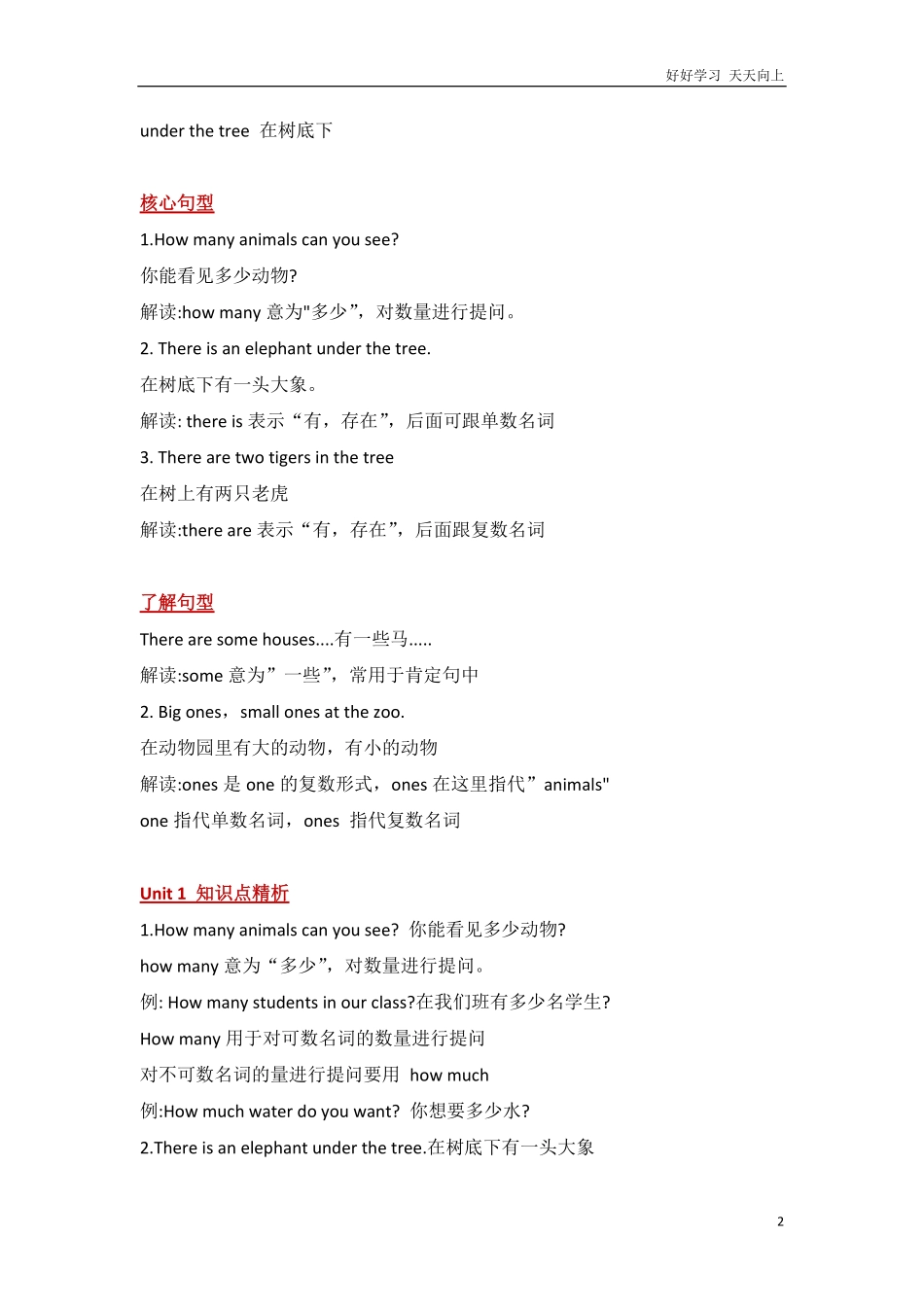 外研社版小学英语一年级起点一年级下册Module7知识点精析.pdf_第2页