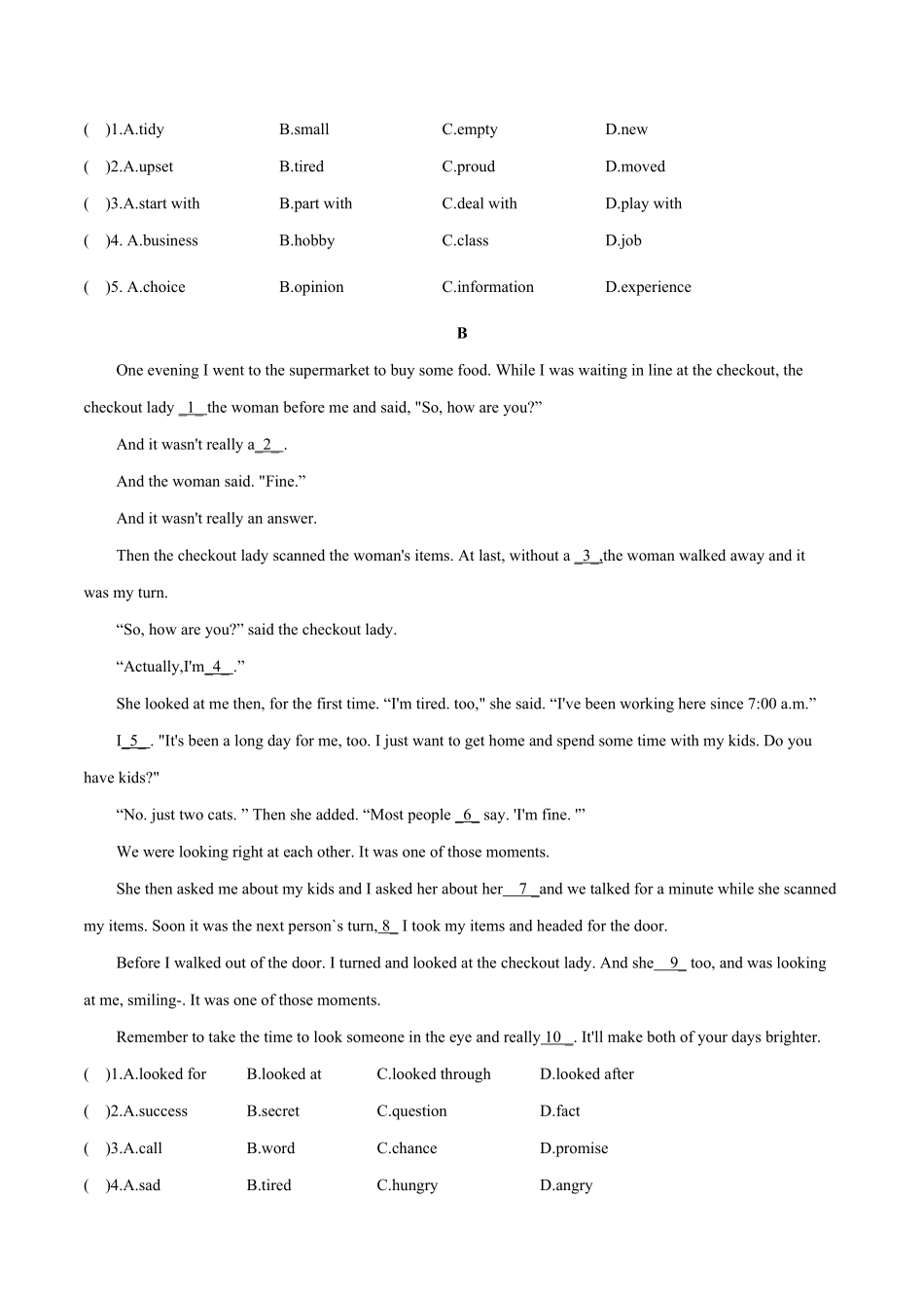 话题4人际交往年九年级英语话题阅读（人教版含答案.pdf_第2页