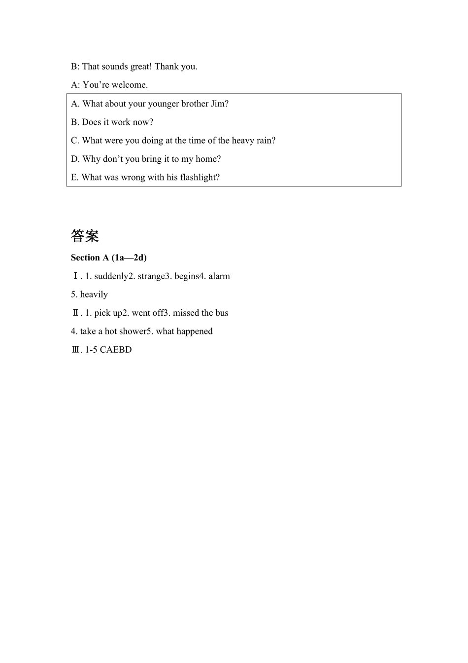 人教版英语八年级下册SectionA1a—2d含答案5.pdf_第2页