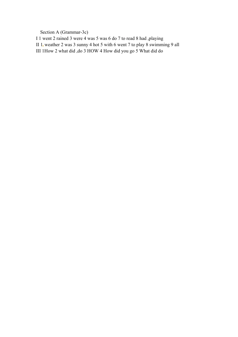 人教版英语七年级下册Unit12SectionAGrammar3c含答案.pdf_第3页