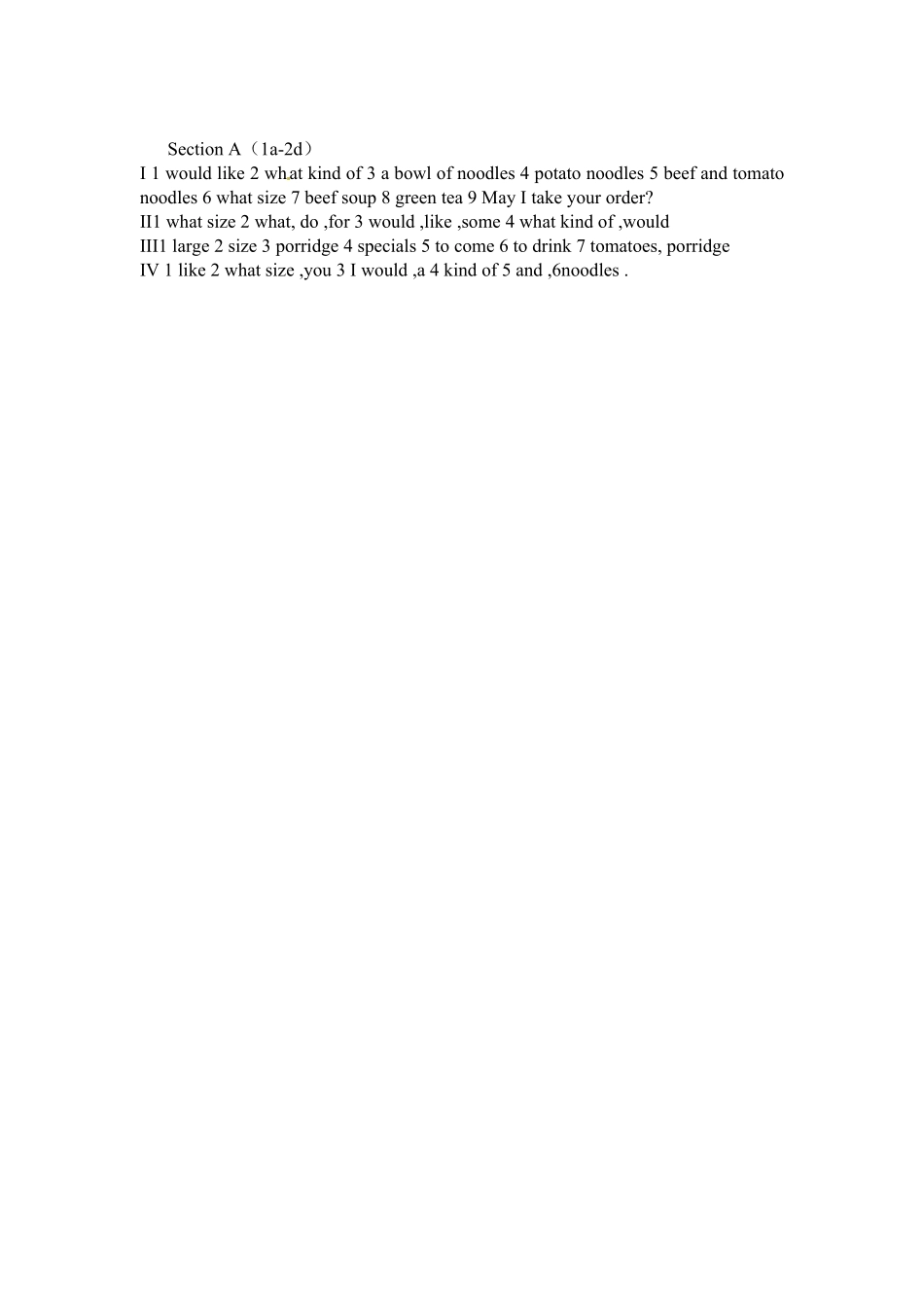 人教版英语七年级下册Unit10SectionA（1a2d含答案.pdf_第3页