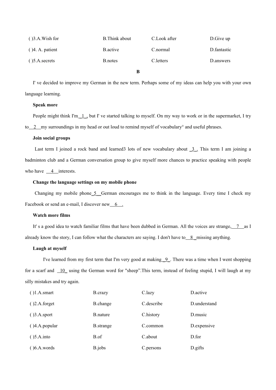 话题1学习能力年九年级英语话题阅读（人教版含答案.pdf_第2页