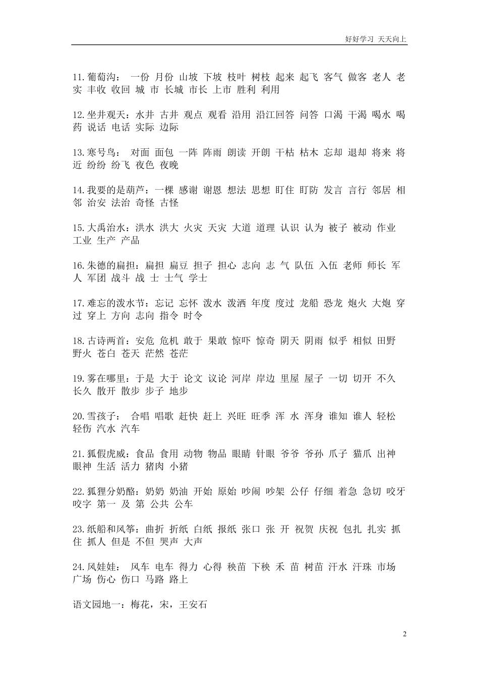二年级上重点字词句.pdf_第2页