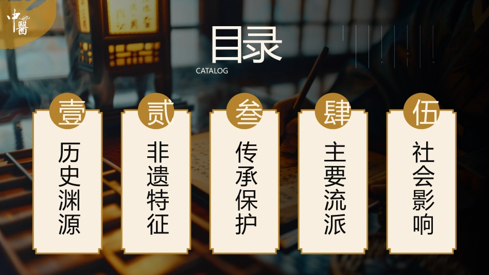 棕色老中医背景的中医诊法介绍模板.pptx_第2页