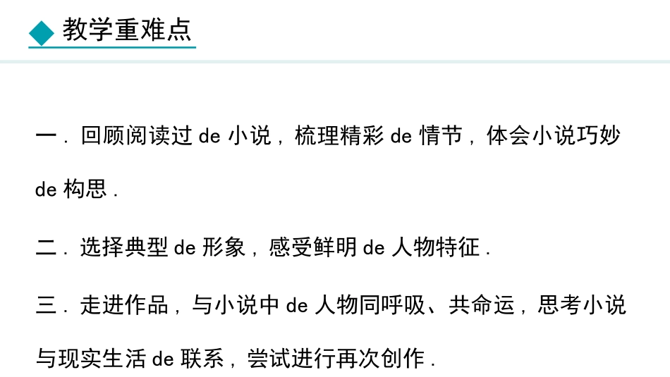 中小学人教版语文《走进小说天地》精品教学课件.pptx_第3页