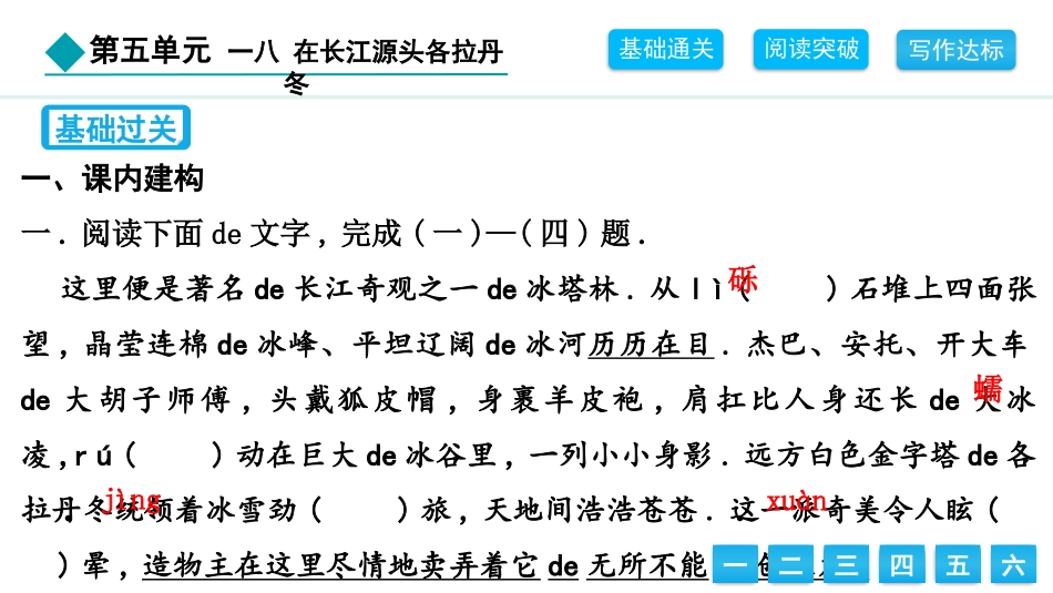中小学人教版语文《在长江源头各拉丹冬》精品教学课件.pptx_第2页