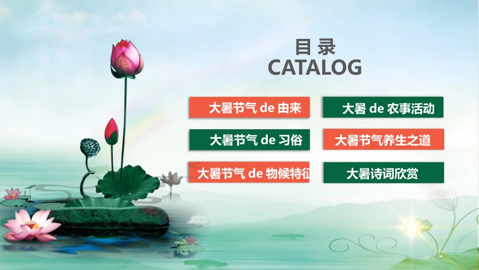 中国风传统二十四节气之大暑模板1.pptx_第2页