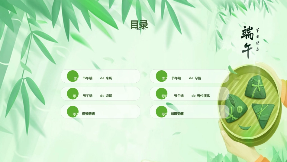 中国传统节日端午节习俗民俗简介介绍主题班会 94.pptx_第3页