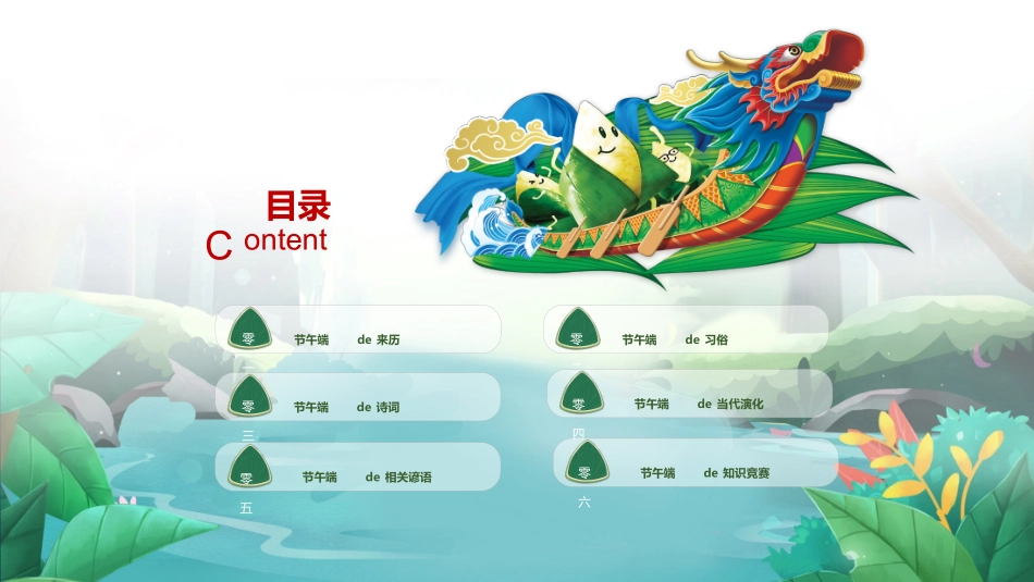 中国传统节日端午节习俗民俗简介介绍主题班会 56.pptx_第3页
