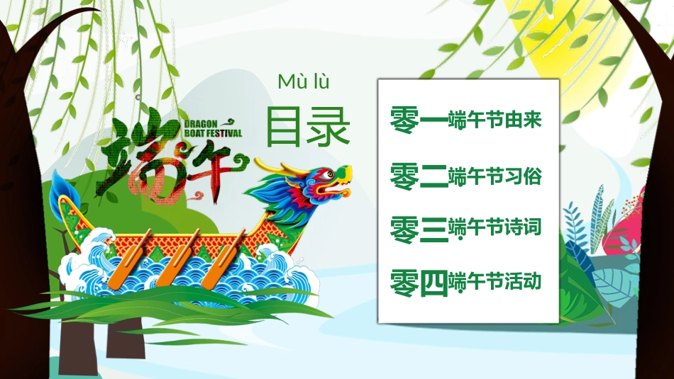 中国传统节日端午节习俗民俗简介介绍主题班会 14.pptx_第2页