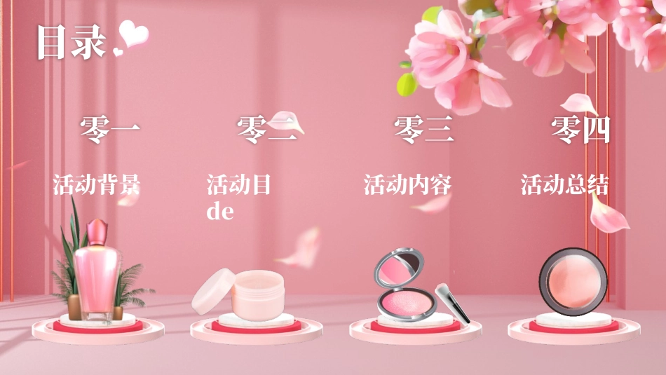 粉色时尚美妆产品促销计划模板.pptx_第2页