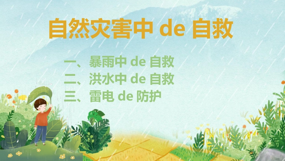 防雷电、暴雨、洪灾主题班会.pptx_第3页