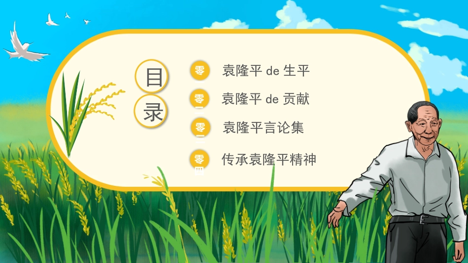 知名人物袁隆平生平介绍PPT模板(1).pptx_第2页