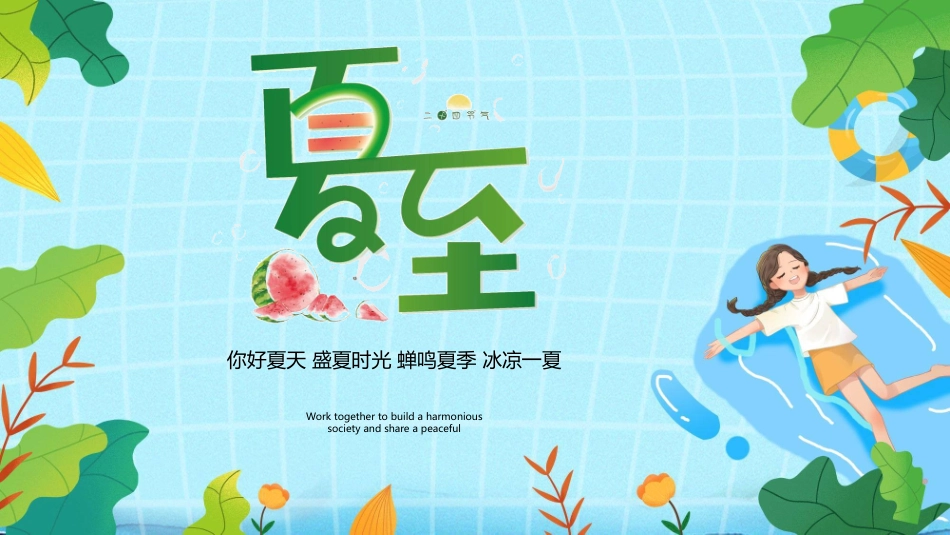 二十四节气夏至模板7.pptx_第1页