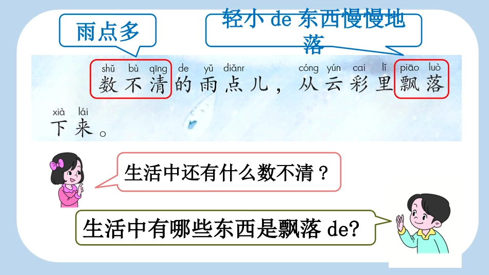 中小学人教版语文《雨点儿》第2课时教学课件1.pptx_第3页