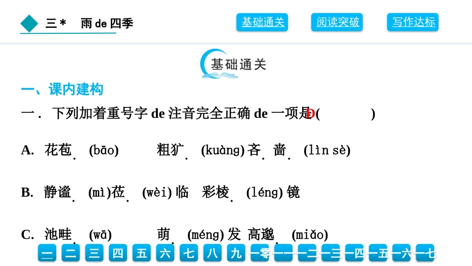 中小学人教版语文《雨的四季》教学课件.pptx_第2页