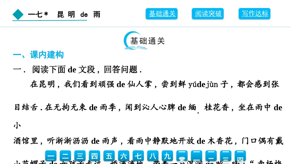 中小学人教版语文《昆明的雨》教学课件.pptx_第2页
