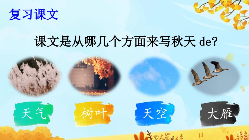 中小学人教版语文《秋天》第2课时教学课件1.pptx_第3页