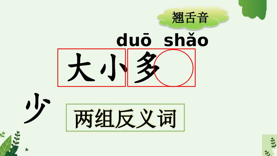 中小学人教版语文《大小多少》第1课时教学课件1.pptx_第2页