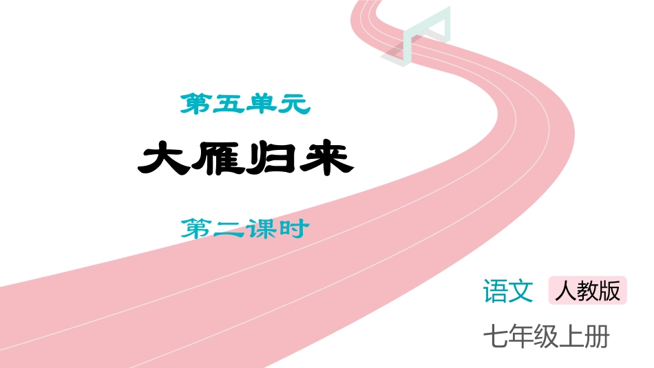 中小学人教版语文《大雁归来》第2课时教学课件.pptx_第1页