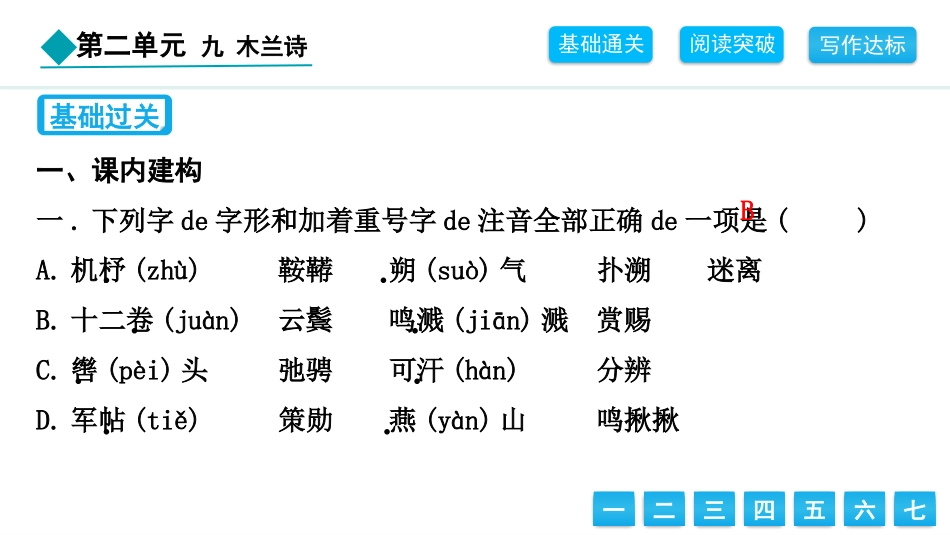 中小学人教版语文《木兰诗》教学课件.pptx_第2页