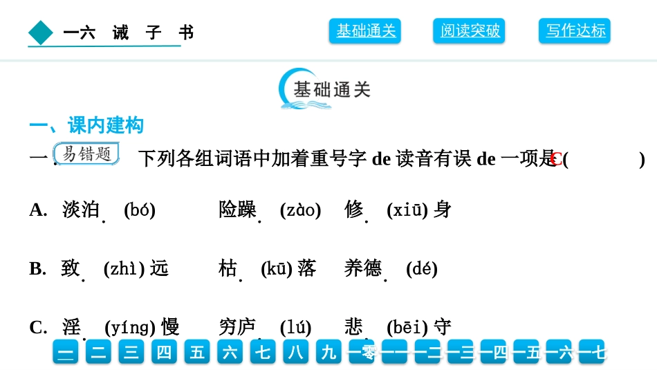 中小学人教版语文《诫子书》教学课件1.pptx_第2页