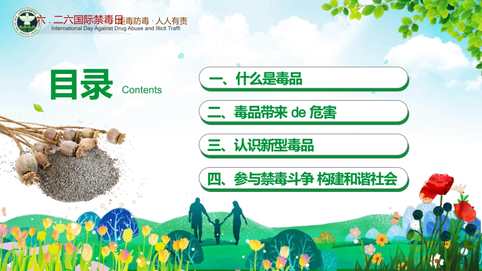 远离毒品禁毒日宣传模板.pptx_第3页