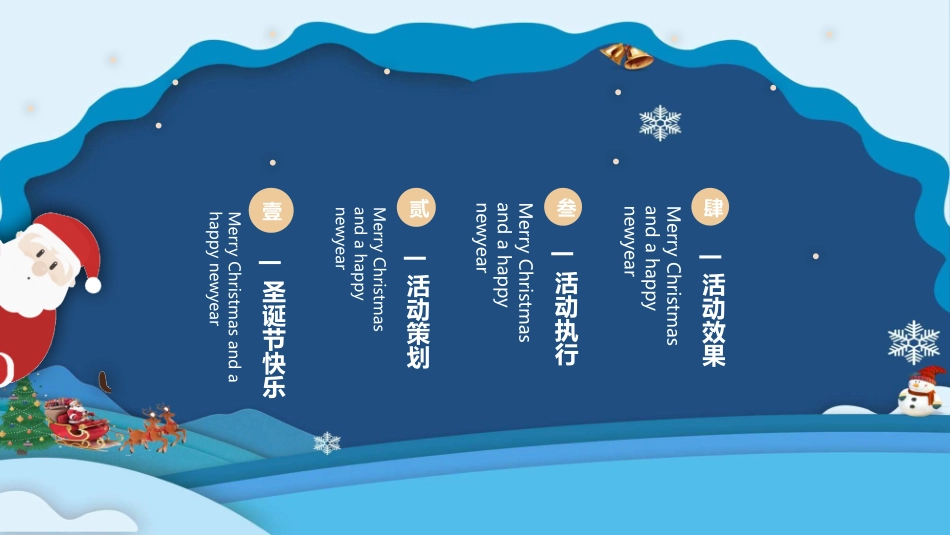 圣诞老人圣诞节快乐模板.pptx_第2页