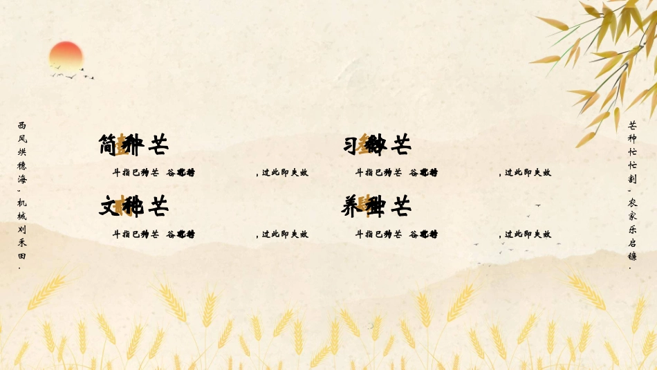 麦穗芒种节气主题模板.pptx_第2页