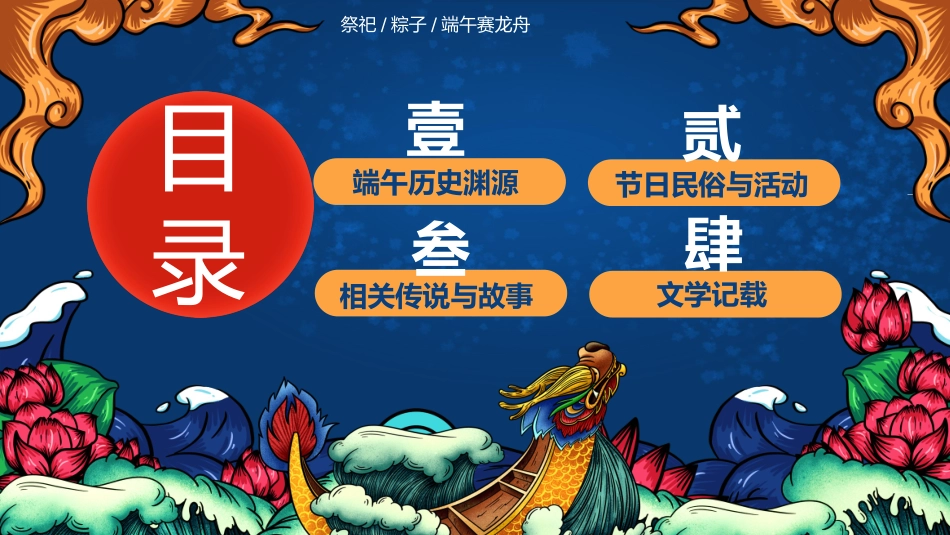 精美国潮风端午节模板.pptx_第2页
