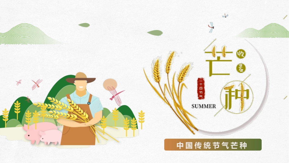 农民麦穗芒种节气模板2.pptx_第1页