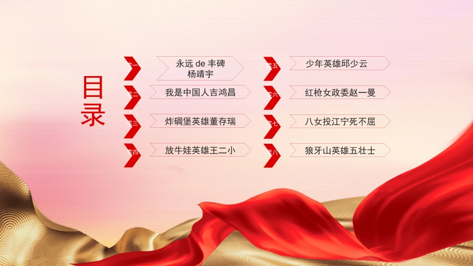 内容完整红色故事英雄人物经典革命故事爱国主题班会PPT课件 7.pptx_第2页