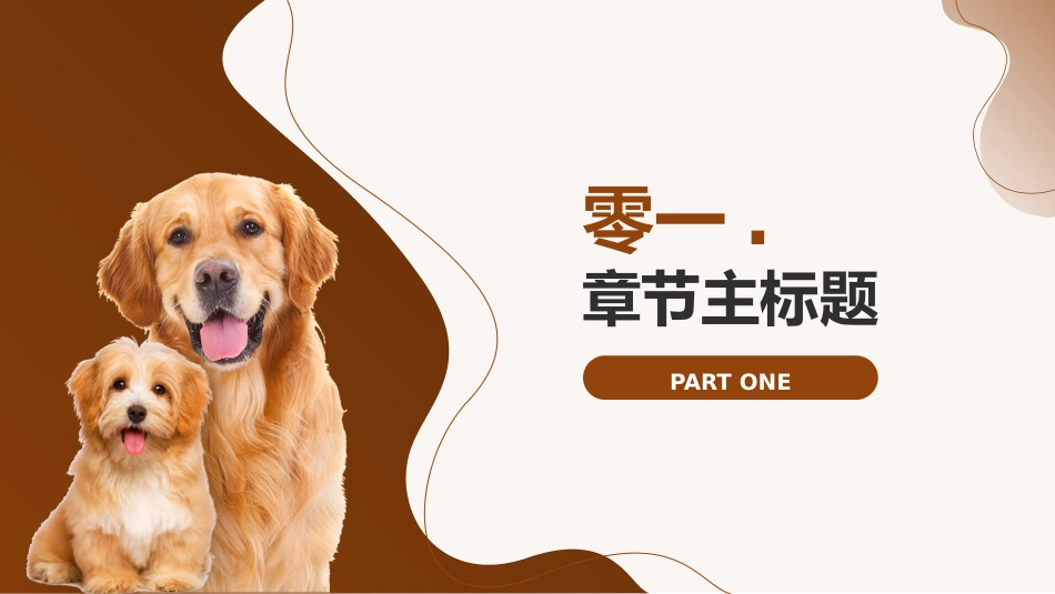 褐色小狗背景的宠物行业调研报告模板.pptx_第3页