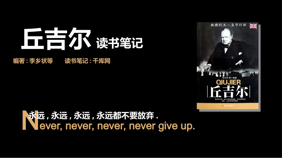 《丘吉尔》读书笔记作品.pptx_第1页